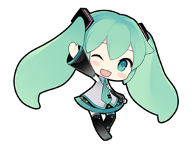 A cute picture of Hatsune Miku